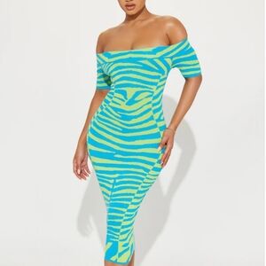 Very stretchy NWT stripe sweater dress